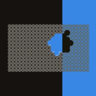 Kapak çizimi: nokta ızgarası ve vurgulu bir küme