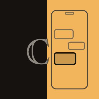 Kapak çizimi: telefon çerçevesi ve sohbet balonları